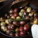 Pan Roasted Potatoes with Rosemary and Chives