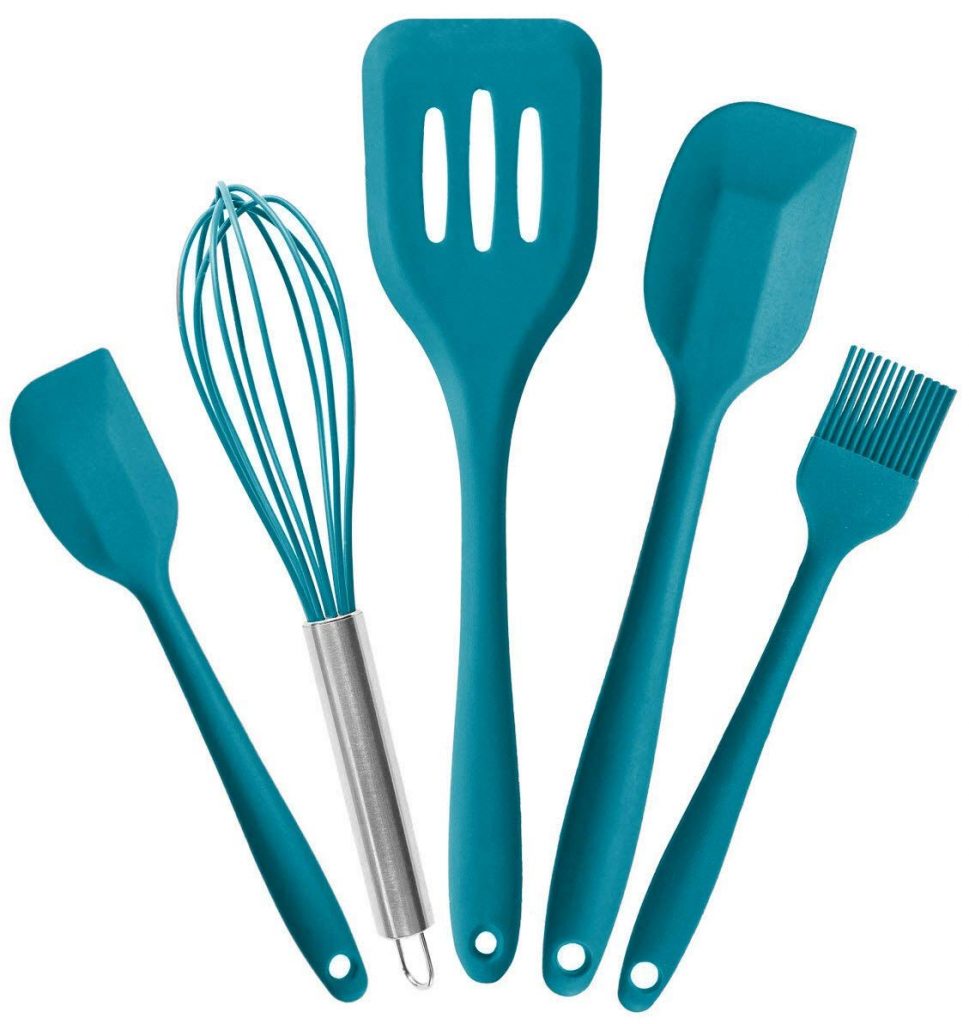 StarPack Premium Silicone Spatula Set of 4 with Hygienic Solid Coating